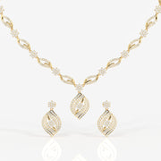 Florence Lab Grown Diamond Bridal 14k Gold Necklace