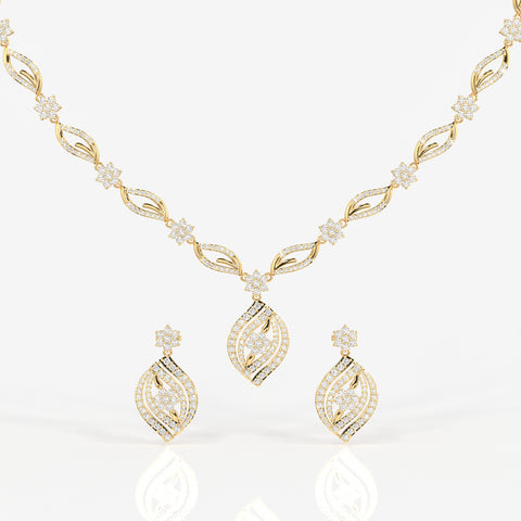 Florence Lab Grown Diamond Bridal 14k Gold Necklace