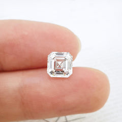 Asscher Cut Certified Moissanite Diamond D VVS1