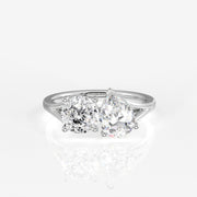 Portuguese Cut Lab Grown Diamond Toi - Et - Moi 18K Gold Ring