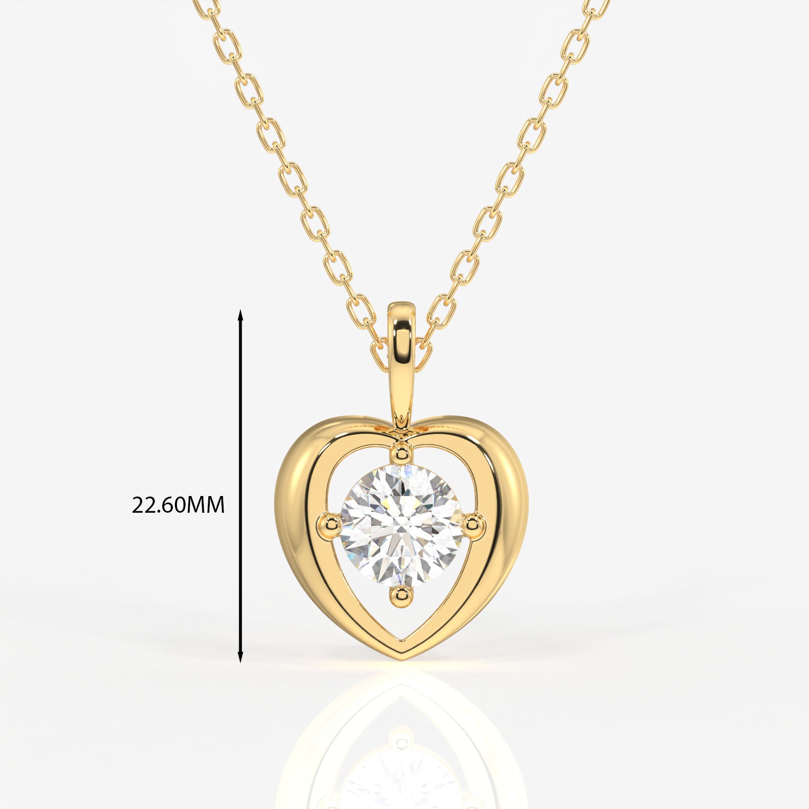 Round Cut Moissanite Diamond Fashion Sterling Silver Pendant