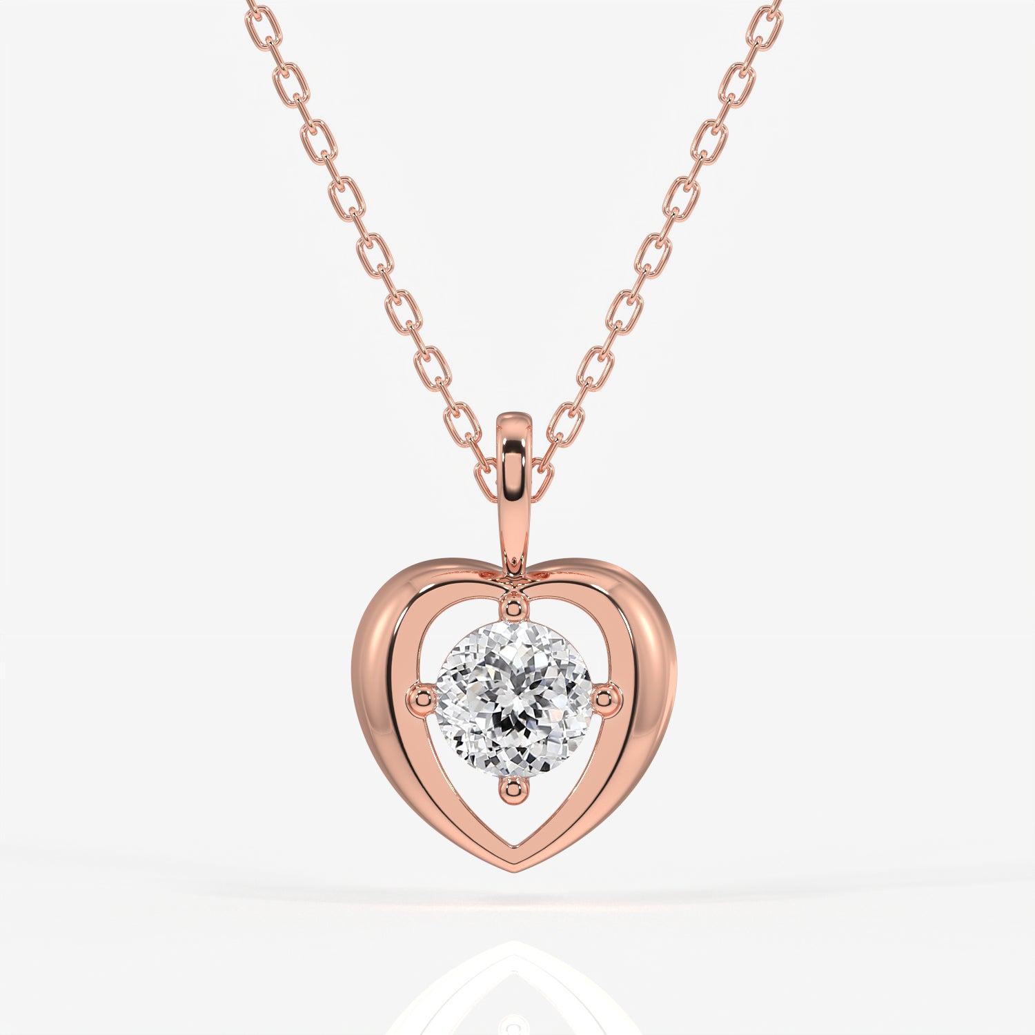 Portuguese Cut Moissanite Diamond Fashion 14k Gold Pendant