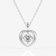 Portuguese Cut Moissanite Diamond Fashion 18k Gold Pendant