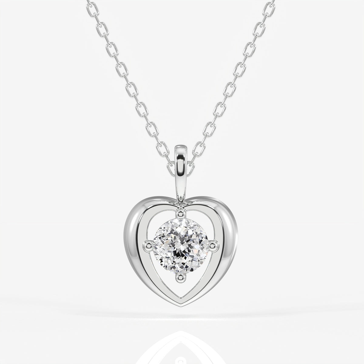 Portuguese Cut Moissanite Diamond Fashion 18k Gold Pendant