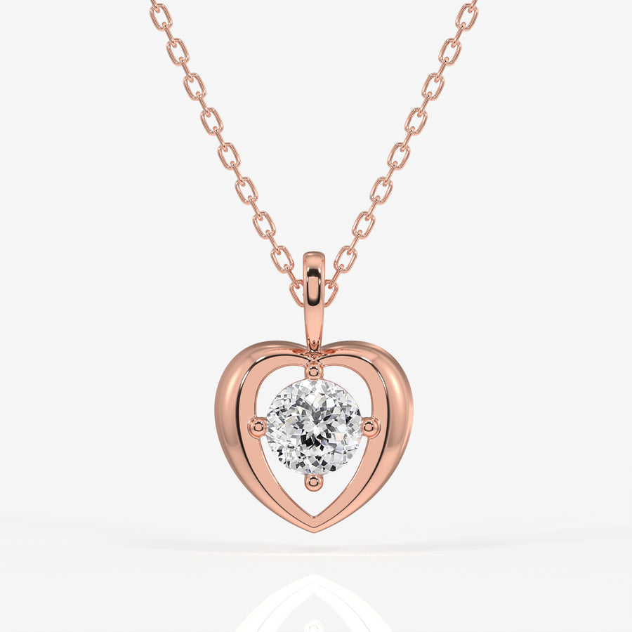 Portuguese Cut Moissanite Diamond Fashion 18k Gold Pendant