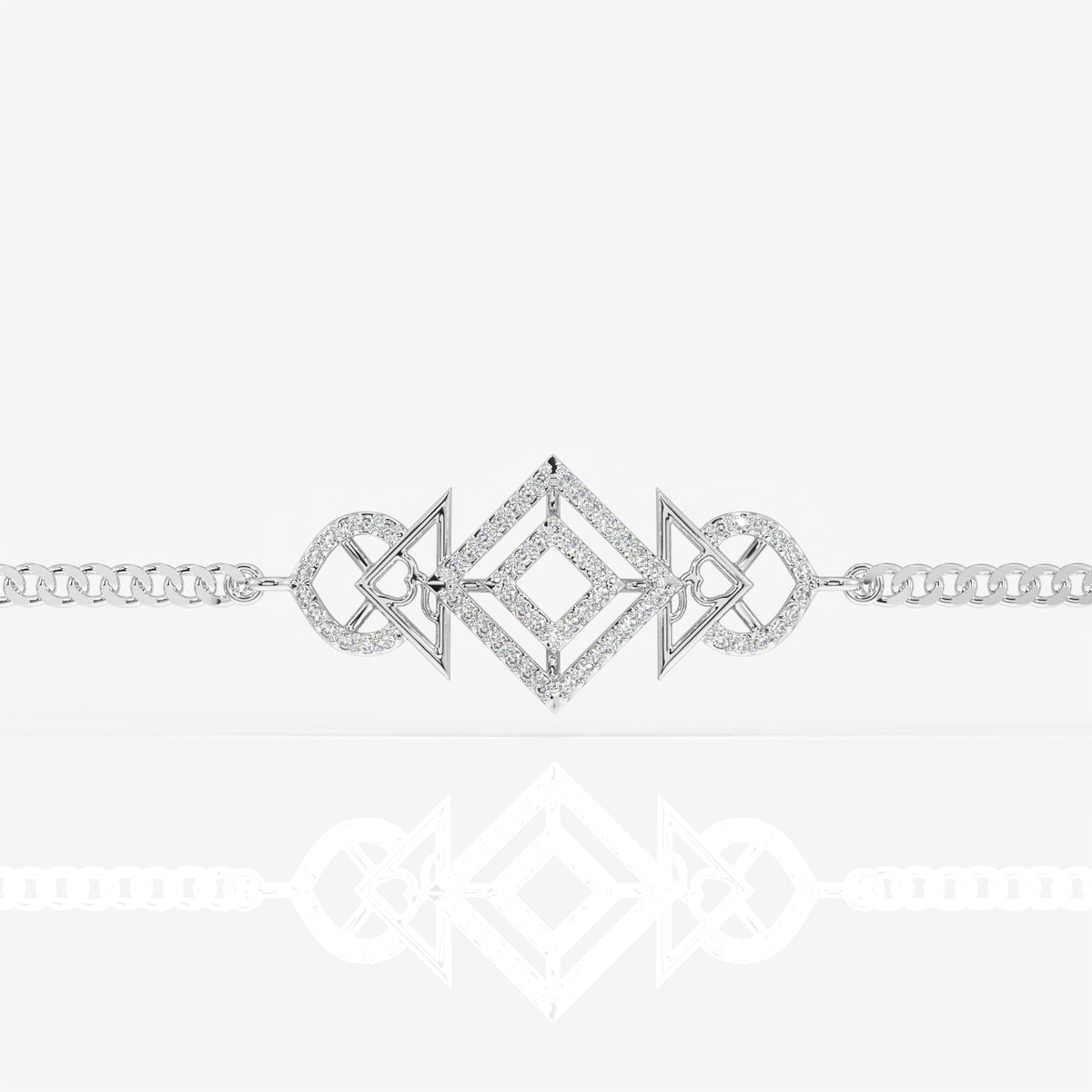 Trikonya Sterling Silver Rakhi