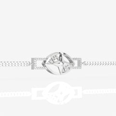 Ramojwala Sterling Silver Men's Bracelet