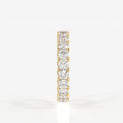 Cushion Cut Lab Grown Diamond Eternity Band 14K Gold Ring