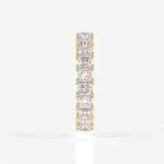 Princess Cut Lab Grown Diamond Eternity Band 14K Gold Ring
