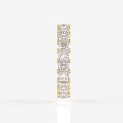 Princess Cut Lab Grown Diamond Eternity Band 14K Gold Ring