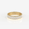 Radiant Cut Lab Grown Diamond Eternity Band 14K Gold Ring