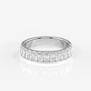 Radiant Cut Moissanite Diamond Wedding Band 14K Gold Ring