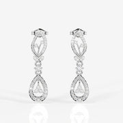 Lumia Moissanite Diamond Wedding 14k Gold Earrings