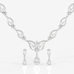 Lumia Moissanite Diamond Wedding 14k Gold Necklace