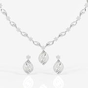 Florence Moissanite Diamond Bridal 18k Gold Necklace