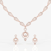 Aurelle Moissanite Diamond Studded 18k Gold Necklace
