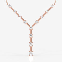 Celeste Moissanite Diamond 14k Gold Necklace for Women