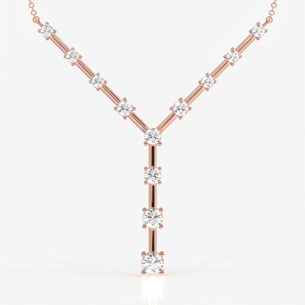 Celeste Moissanite Diamond 18k Gold Necklace for Women