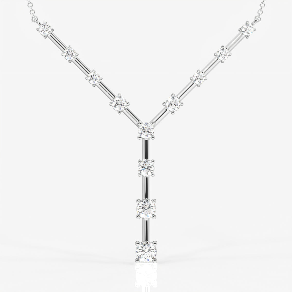 Celeste Moissanite Diamond 14k Gold Necklace for Women