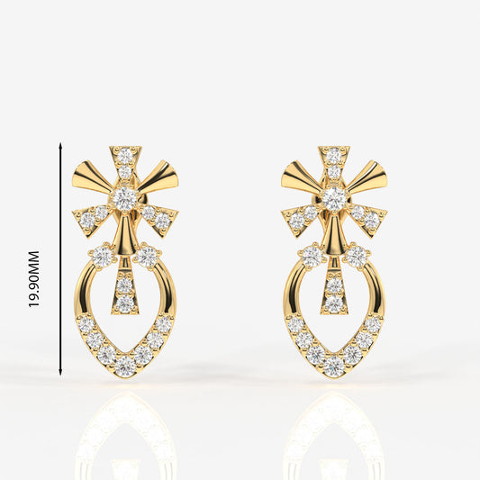 Seraphina Lab Grown Diamond 14k Gold Earrings