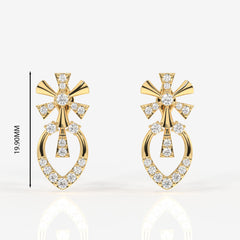 Seraphina Moissanite Diamond Sterling Silver Earrings