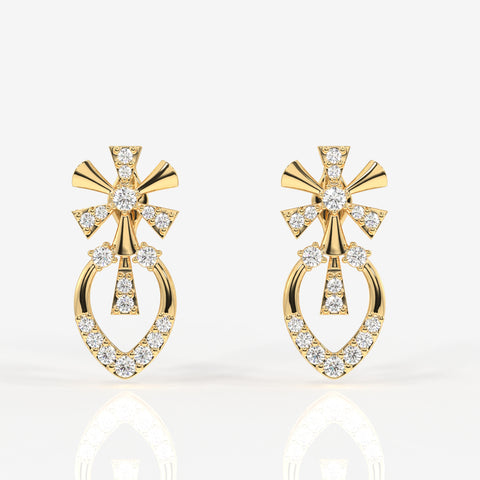 Seraphina Moissanite Diamond Sterling Silver Earrings