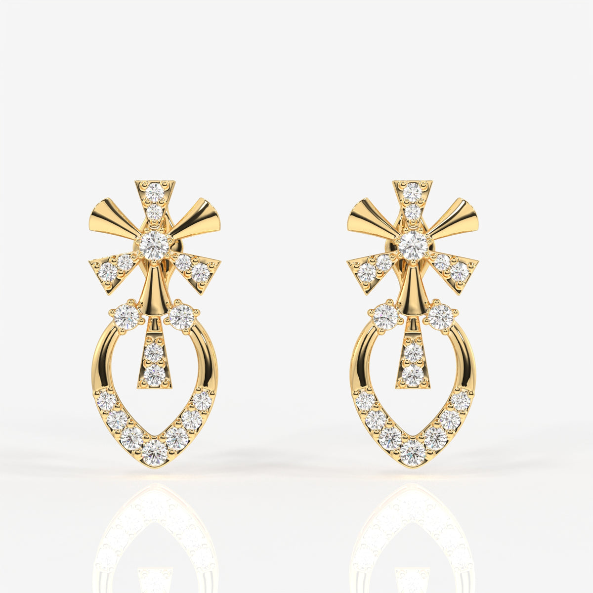 Seraphina Lab Grown Diamond 14k Gold Earrings