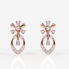 Seraphina Moissanite Diamond 14k Gold Earrings