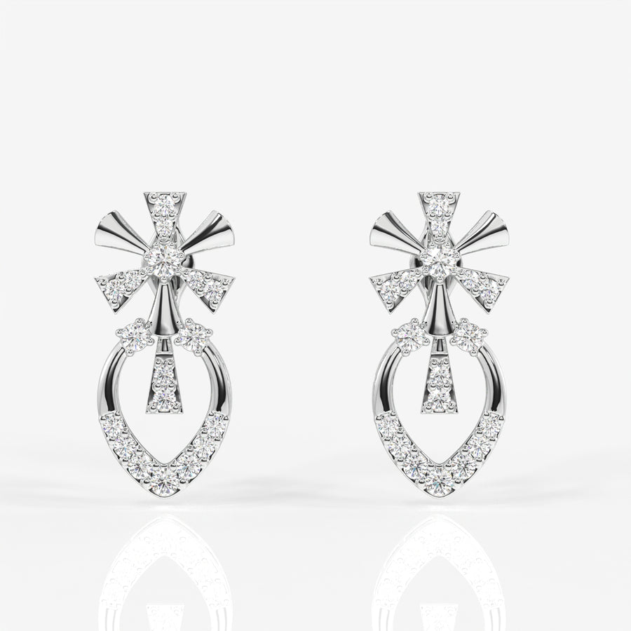 Seraphina Lab Grown Diamond 9k Gold Earrings