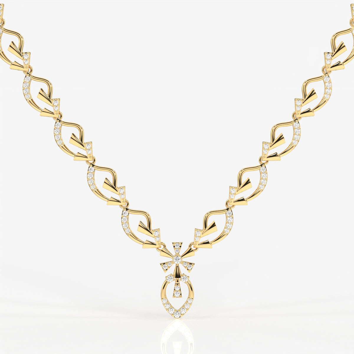 Seraphina Moissanite Diamond 18k Gold Necklace