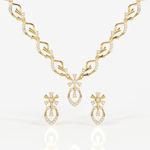 Seraphina Moissanite Diamond 14k Gold Necklace