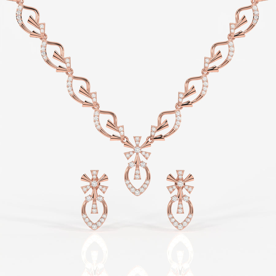 Seraphina Moissanite Diamond 18k Gold Necklace
