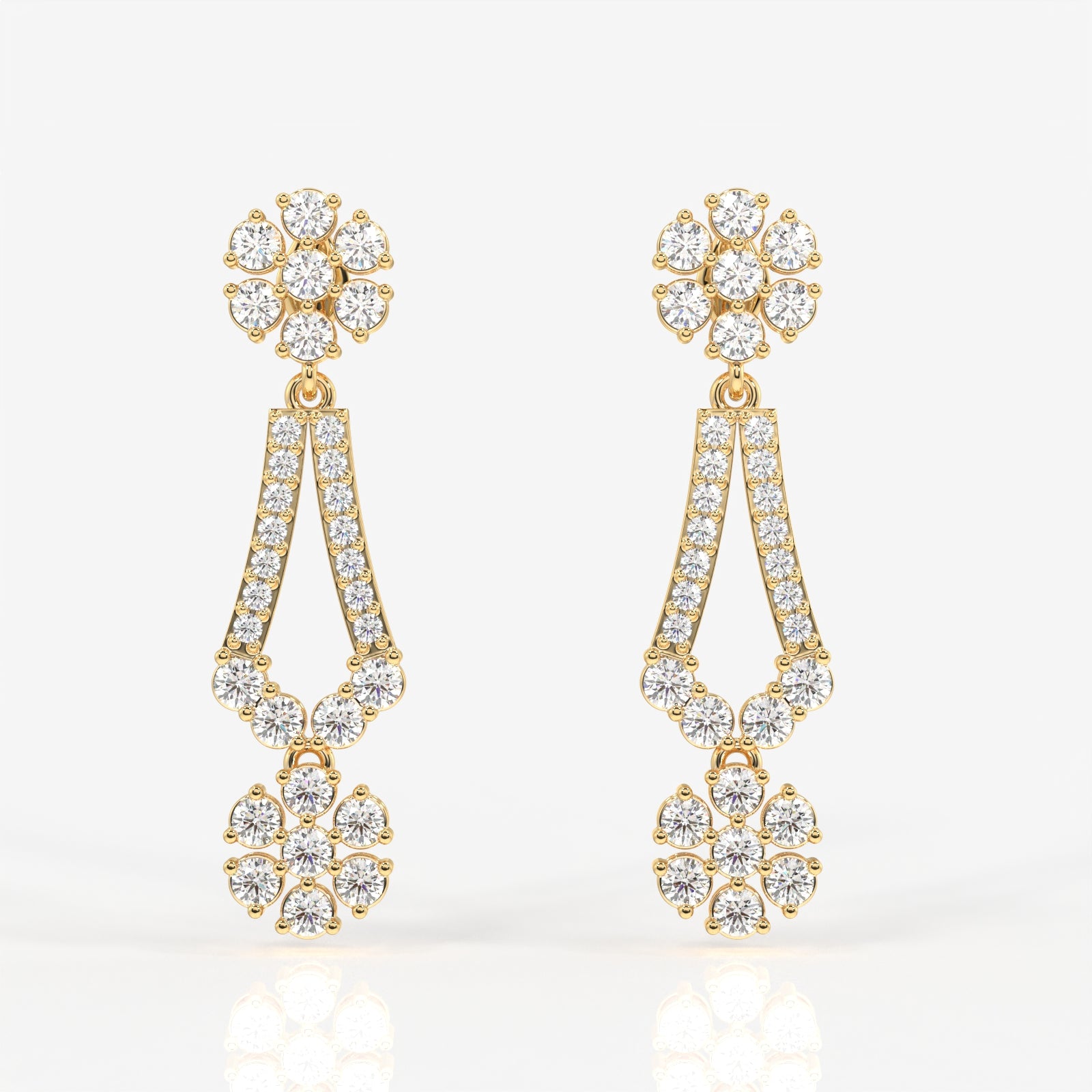 Vienna Lab Grown Diamond Luxe 9K Gold Earrings