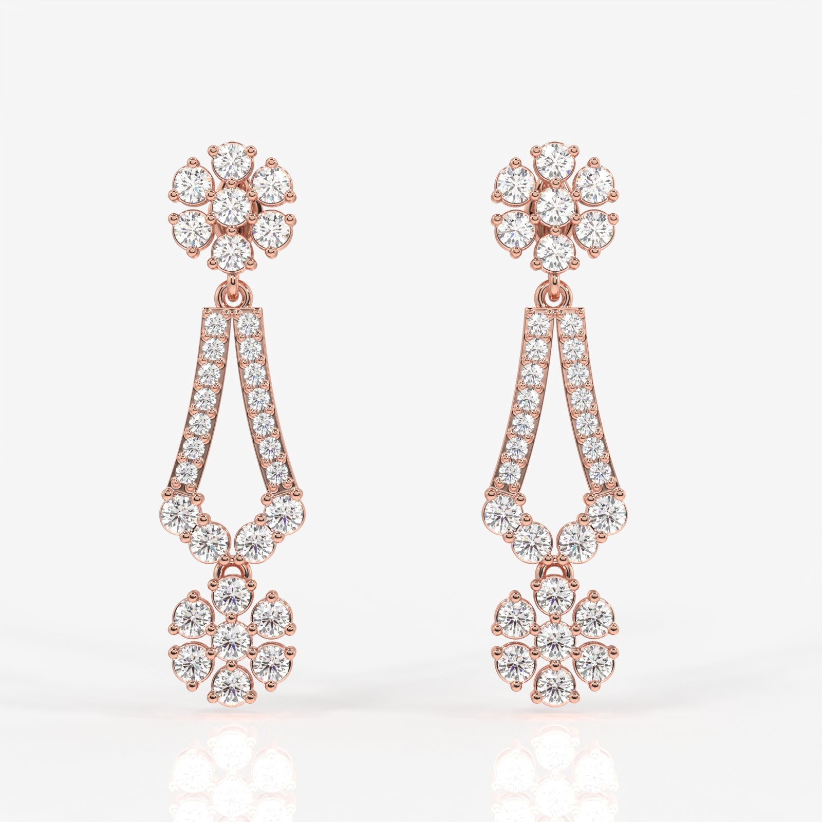 Vienna Lab Grown Diamond Luxe 9K Gold Earrings