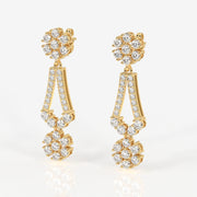 Vienna Moissanite Diamond Luxe Sterling Silver Earrings