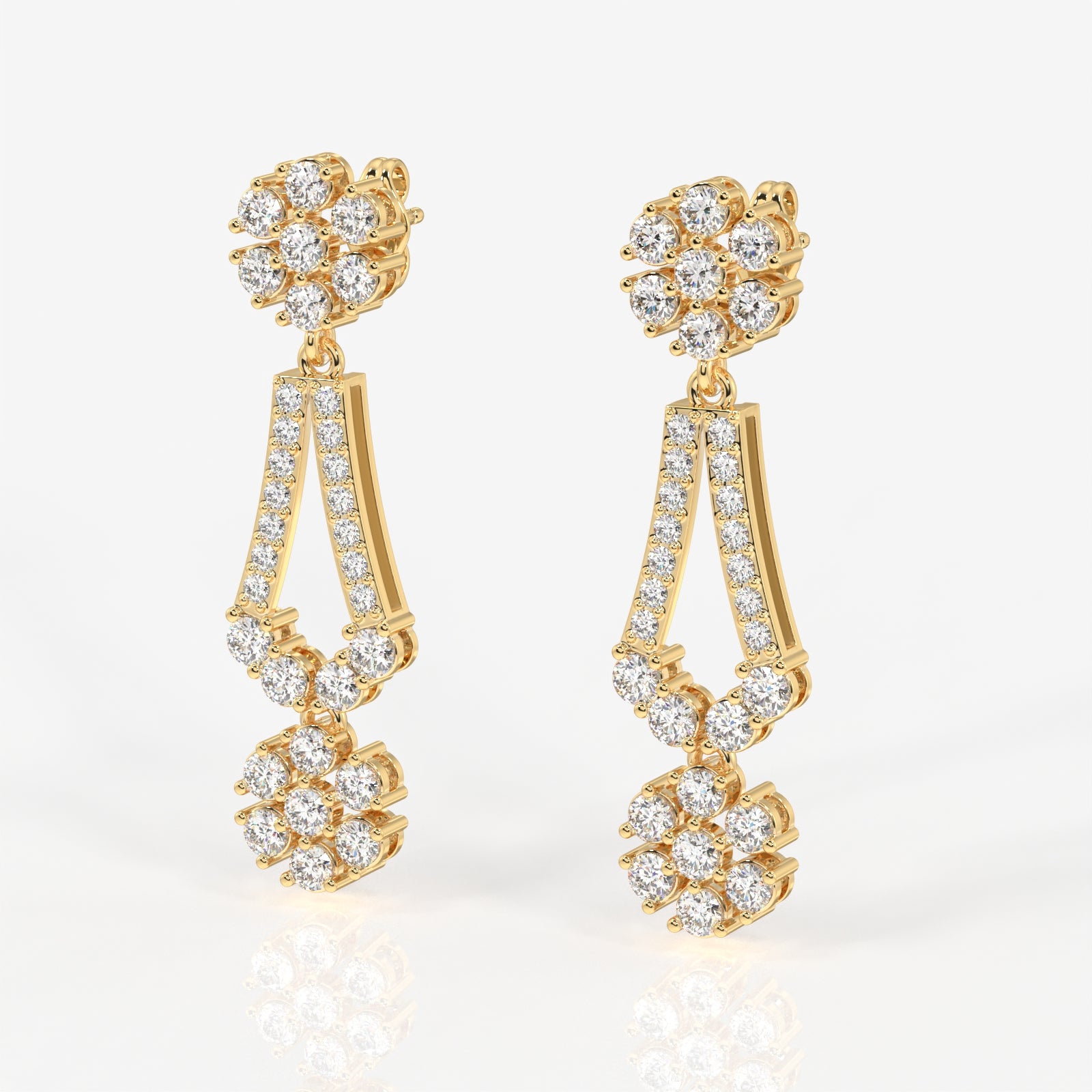 Vienna Moissanite Diamond Luxe Sterling Silver Earrings