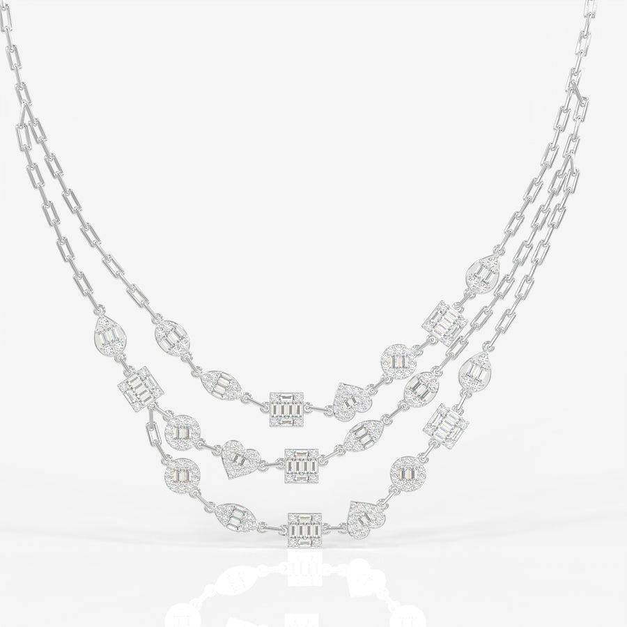 Valencia Lab Grown Diamond Choker 18k Gold Necklace