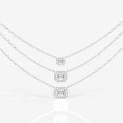 Solara Moissanite Diamond Elegant 18k Gold Necklace