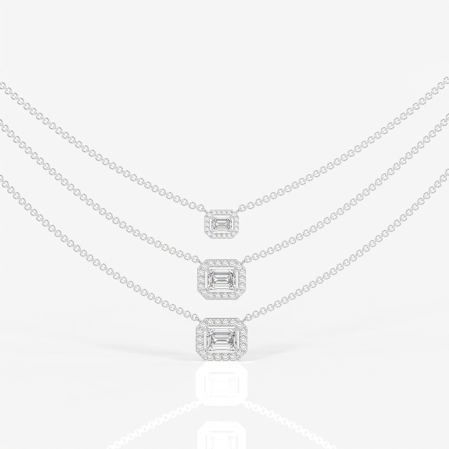 Solara Moissanite Diamond Elegant 18k Gold Necklace