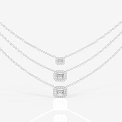 Solara Lab Grown Diamond Elegant 18k Gold Necklace