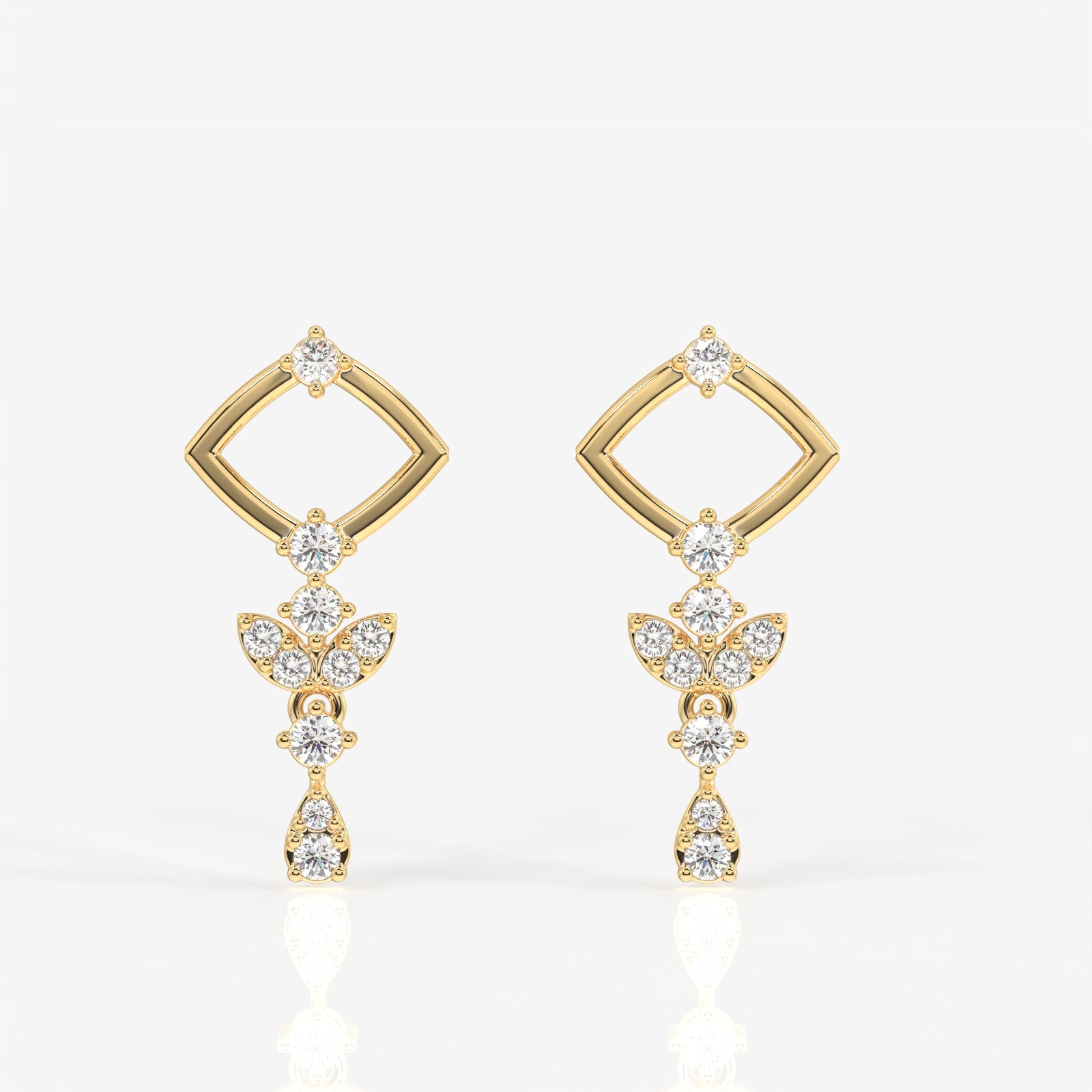 Adira Lab Grown Diamond Classic 14K Gold Earring