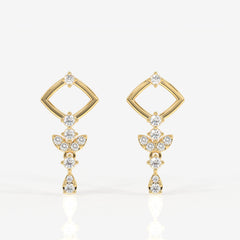 Adira Lab Grown Diamond Classic 14K Gold Earring