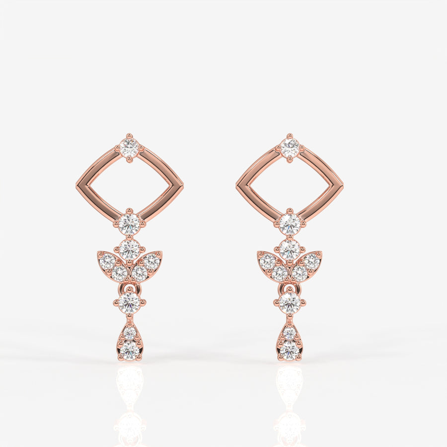 Adira Lab Grown Diamond Classic 14K Gold Earring