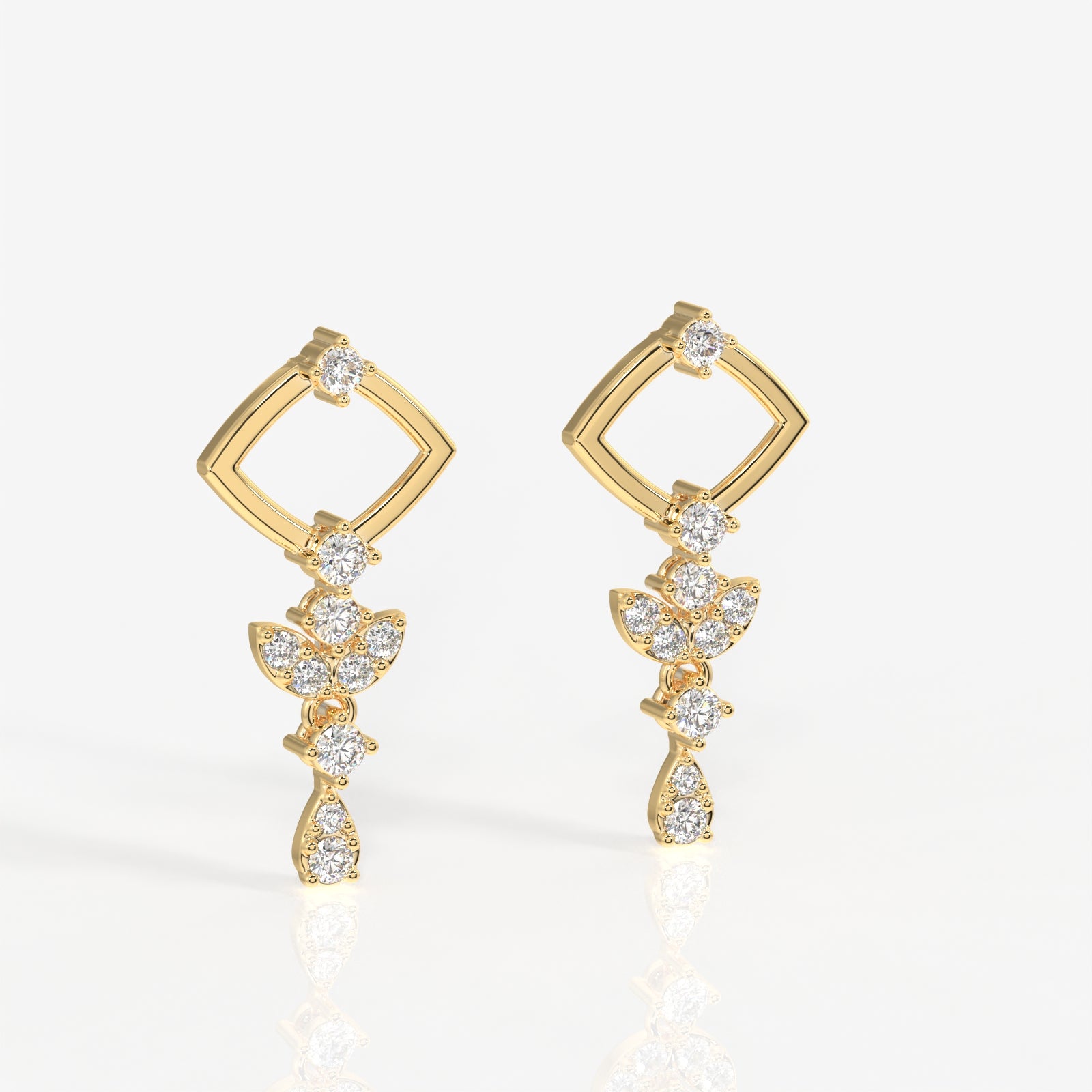 Adira Lab Grown Diamond Classic 14K Gold Earring