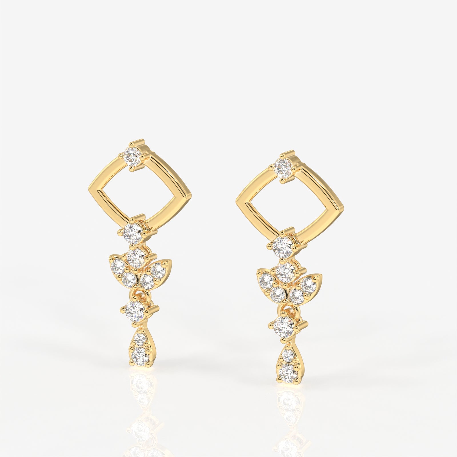 Adira Lab Grown Diamond Classic 14K Gold Earring