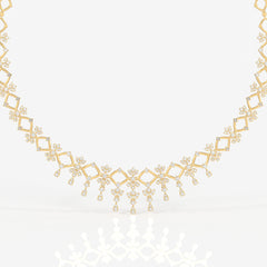 Adira Lab Grown Diamond Classic 18k Gold Necklace