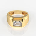 Imperial Elite Moissanite Diamond Men's Sterling Silver Ring