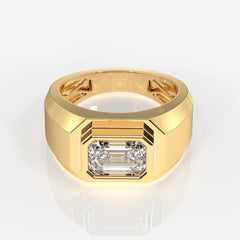 Imperial Elite Lab Grown Diamond Men's 18K Yellow Gold Ring