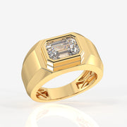 Imperial Elite Moissanite Diamond Men's Sterling Silver Ring