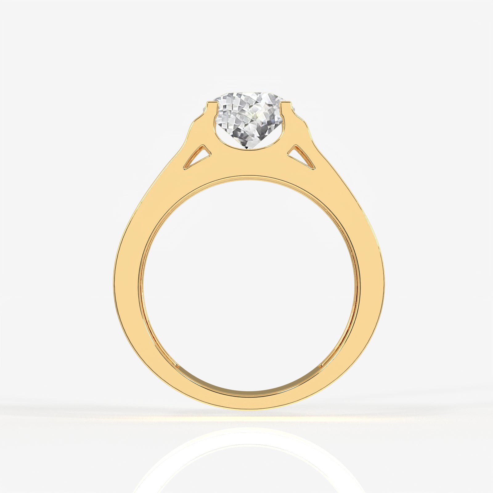 Portuguese Cut Moissanite Diamond, Bruce Men's Sterling Silver Ring